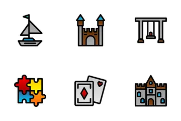 Brinquedos infantis Icon Pack