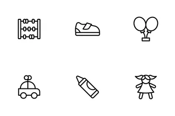 Brinquedos infantis Icon Pack