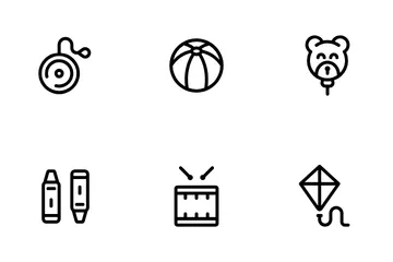 Brinquedos infantis Icon Pack