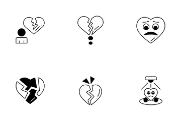 Broken Heart Icon Pack