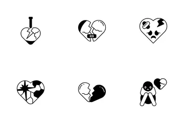 Broken Heart Icon Pack