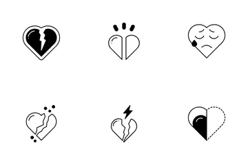 Broken Heart Icon Pack
