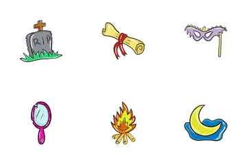 Bruja y magia Paquete de Iconos