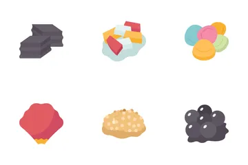 Bubble Tea And Toppings Icon Pack