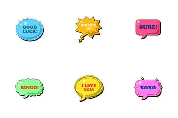 Bubble Text Icon Pack