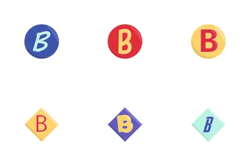 Buchstabe b Icon Pack