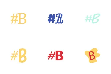 Buchstabe b Icon Pack