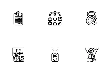 Budget Planning Finance Saving Icon Pack