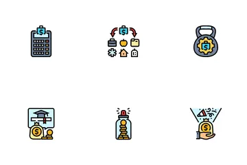 Budget Planning Finance Saving Icon Pack