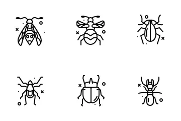 벌레 및 곤충 아이콘 팩