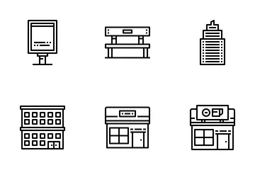 Building And City Element Icon Pack