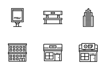 Building And City Element Icon Pack