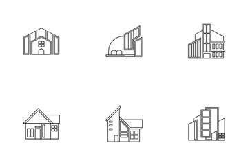 Building And Houses Icon Pack