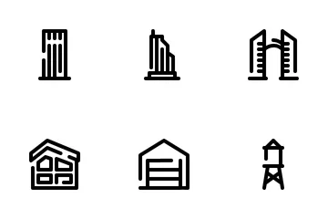 Building Dashed Icon Pack