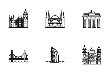 Building & Landmark Icon Pack