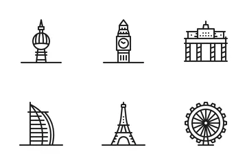 Building & Landmarks Icon Pack