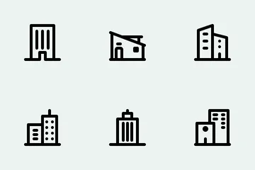 Building Line Icon Pack