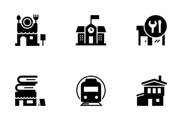 Building Location Icon Pack