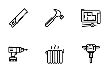 Building Outline Icon Pack