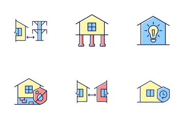 Building Safety Requirements Icon Pack