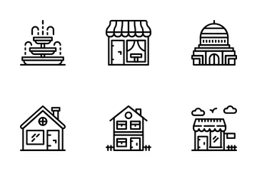 Buildings Icon Pack
