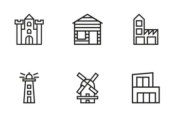 Buildings And Houses Icon Pack