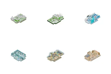 Buildings And Rooms Icon Pack