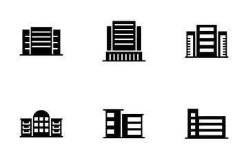 Buildings Glyph Icon Pack