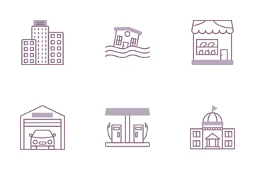 Buildings Icon Pack