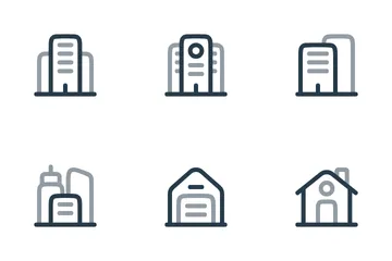 Buildings & Infrastructure Icon Pack