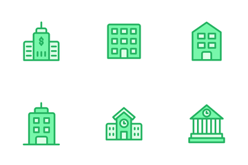 Buildings - Mono Lineal Icon Pack