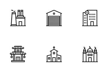 Buildings & Real Estates Icon Pack