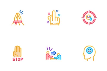 Bullying Aggression Icon Pack