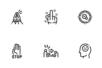 Bullying Aggression Icon Pack