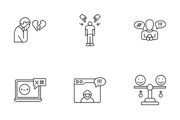 Bullying In Society Icon Pack