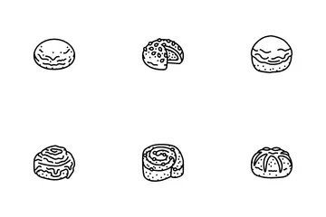Bun Food Meal Bread Icon Pack