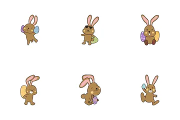 Bunny Easter Icon Pack