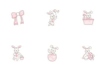 Bunny Egg Hunt Icon Pack