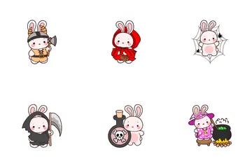 Bunny Halloween Icon Pack