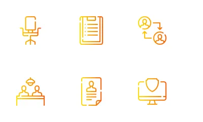 Bureau de travail Icon Pack