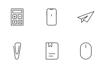 Office-Schreibtisch-Dienstprogramm Symbolpack