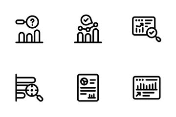 Geschäftsanalyse und -management Symbolpack