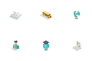 Business And Education School Icon Pack