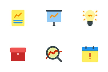Business And Management (Flat) Vol.1 Icon Pack