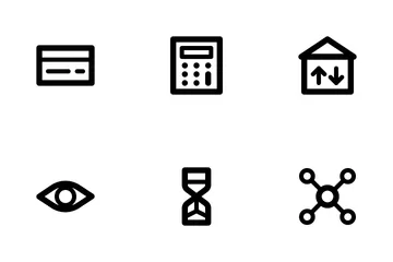 Business And Management (Outline 24) Icon Pack