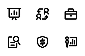Business And Management Outline Icon Pack