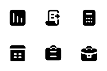 Business And Management (Solid) Icon Pack