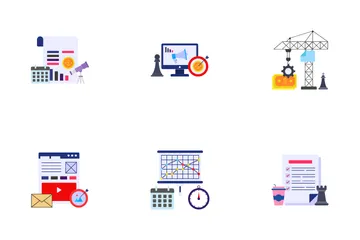Business And Marketing Strategy Icon Pack
