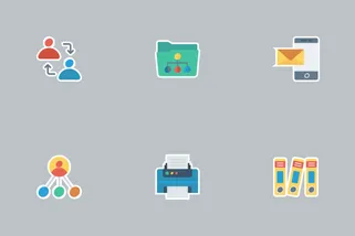 Business And Office Flat Icons