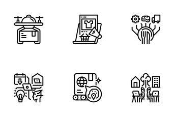 Business And Technology Trends Icon Pack